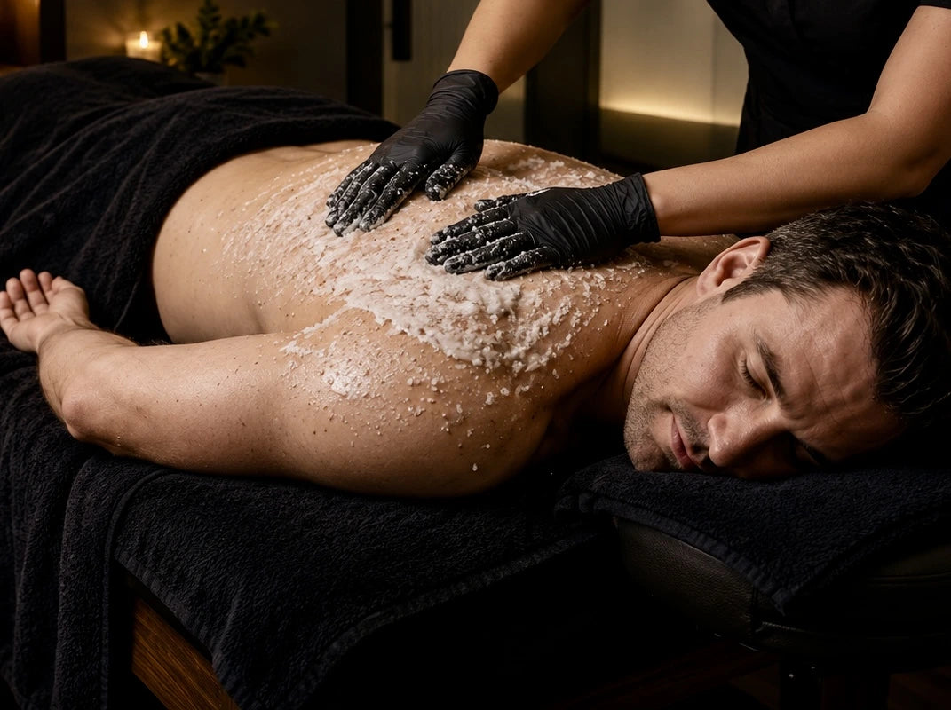 Back Scrub as part of a body treatment at Menscape Nashville