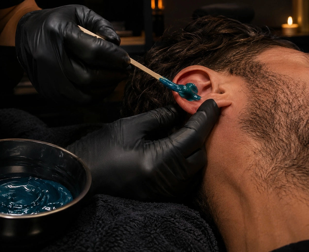 Hard Wax used during an Ear Wax at Menscape