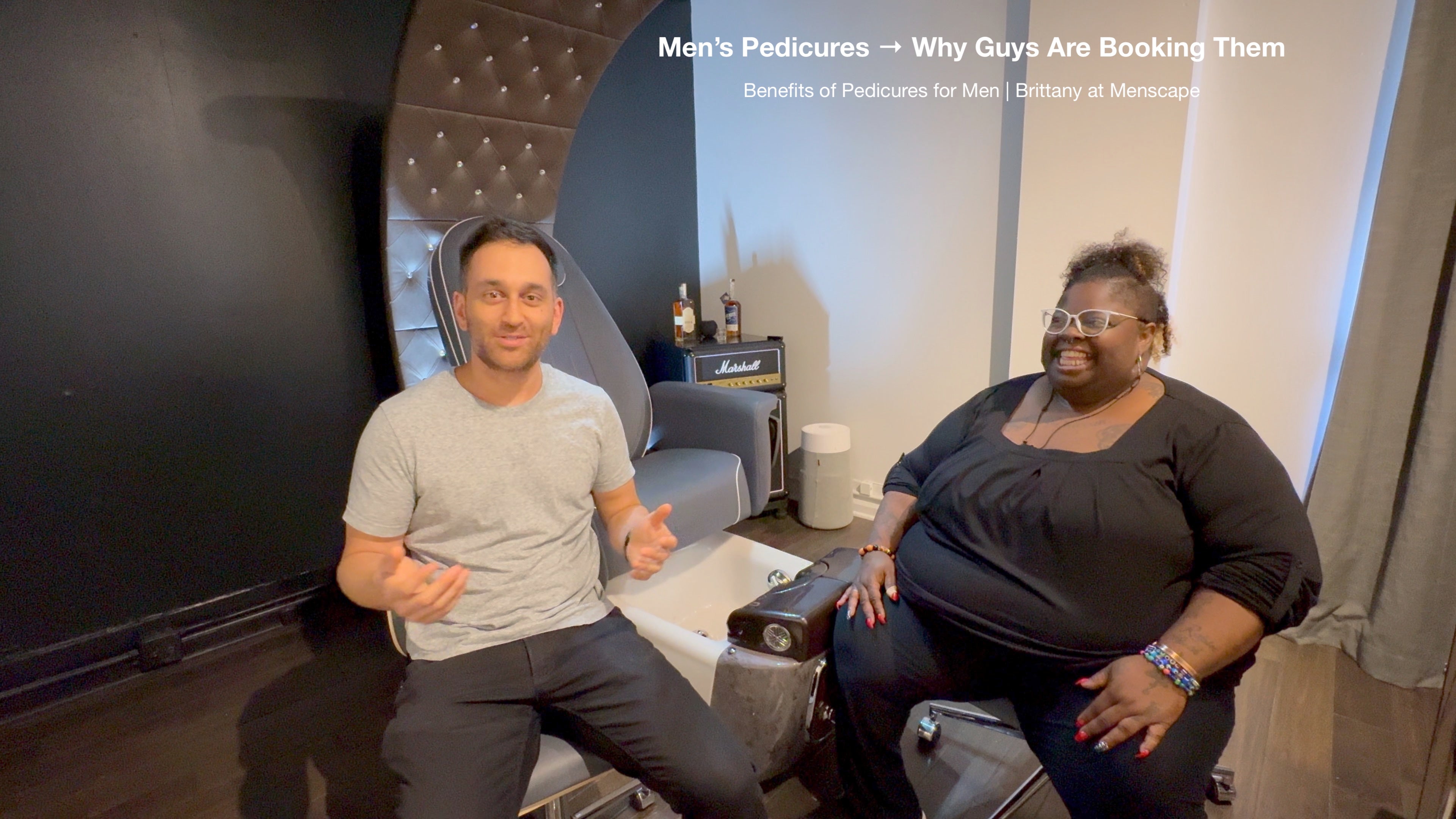 Load video: Expert Men&#39;s Pedicures in Nashville at Menscape Nashville